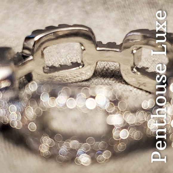 Chain Link Micro Paved Ring - Picture 2 of 6